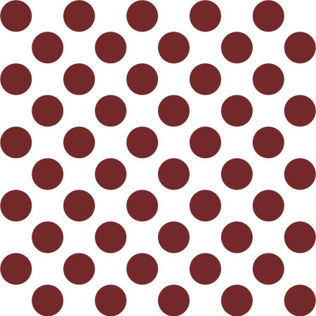 White and marsala big 10 cm dots wallpaper