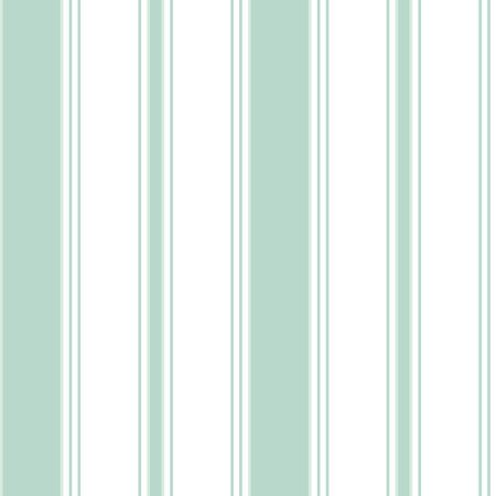 Mint and white vertical striped wallpaper (washable)