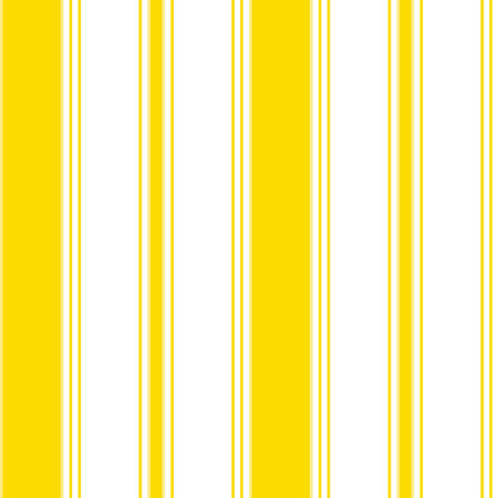 Wallpaper with vertical stripes in white and yellow colours