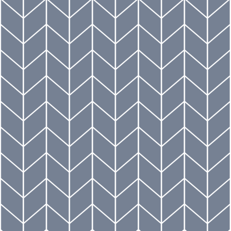Geometric wallpaper with blue and white herringbone