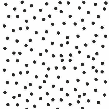 Black irregular 3 cm dots on a white background wallpaper