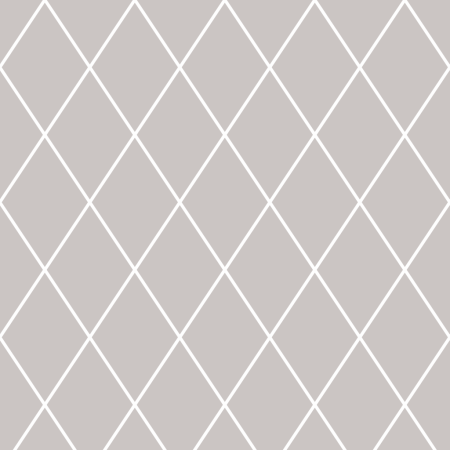 White-beige wallpaper with diamond netting (greige), white contour