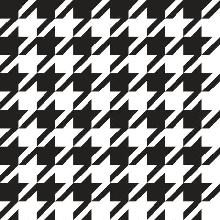 Classical wallpaper with retro pattern of black and white houndstooth