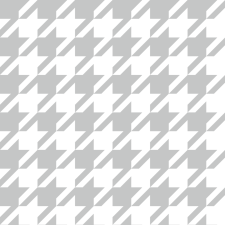 Elegant wallpaper with houndstooth grey and white retro vintage pattern