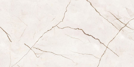 Vinyl wallpaper on fleece, beige-brown marble, aged cracked stone