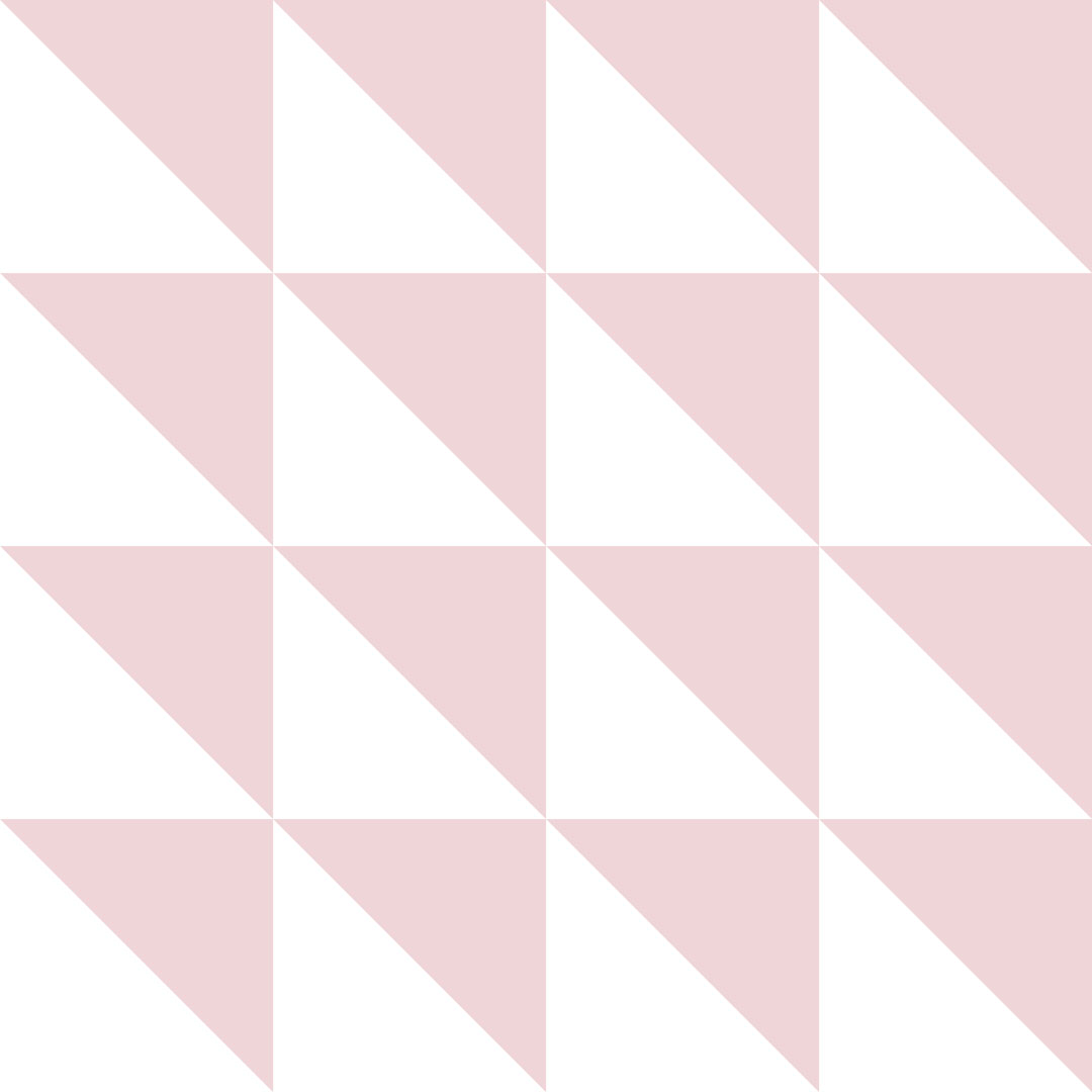Wallpaper with 25 cm rectangular triangles, the colours of wallpaper: white and pink - Dekoori image 1